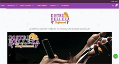 Desktop Screenshot of distribelleza.com