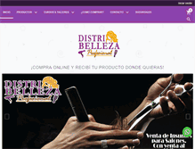 Tablet Screenshot of distribelleza.com